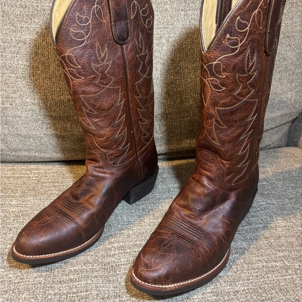 Cody James Men’s Brown Leather Cowboy Boots BCJSP20P42 size 8.5D - Picture 2 of 12